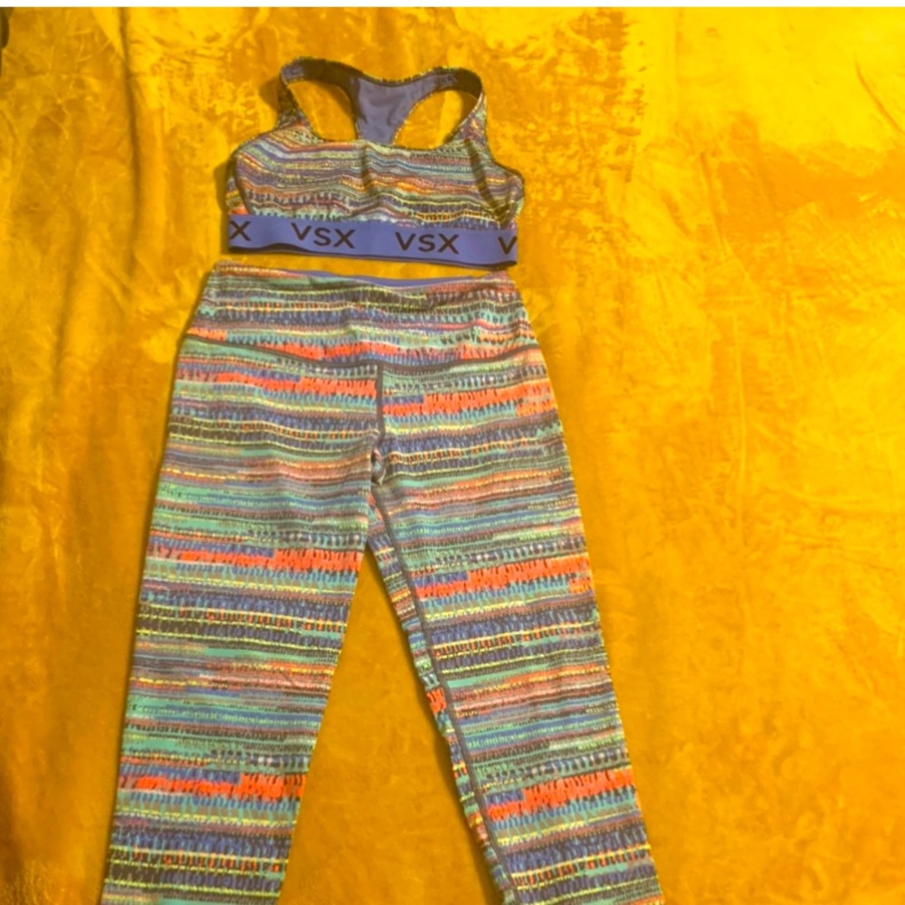 Victoria’s Secret sport legging with matching sport top.
